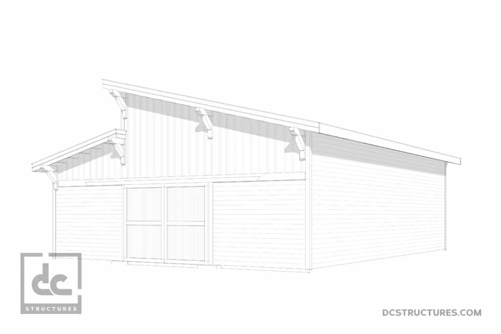 Brightwood Clerestory Barn Kit 48' DC Structures