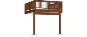 DC Structures Wooden Deck Apartment Barn