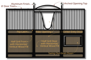 DC Structures Classic Equine Legend Stall Front Door