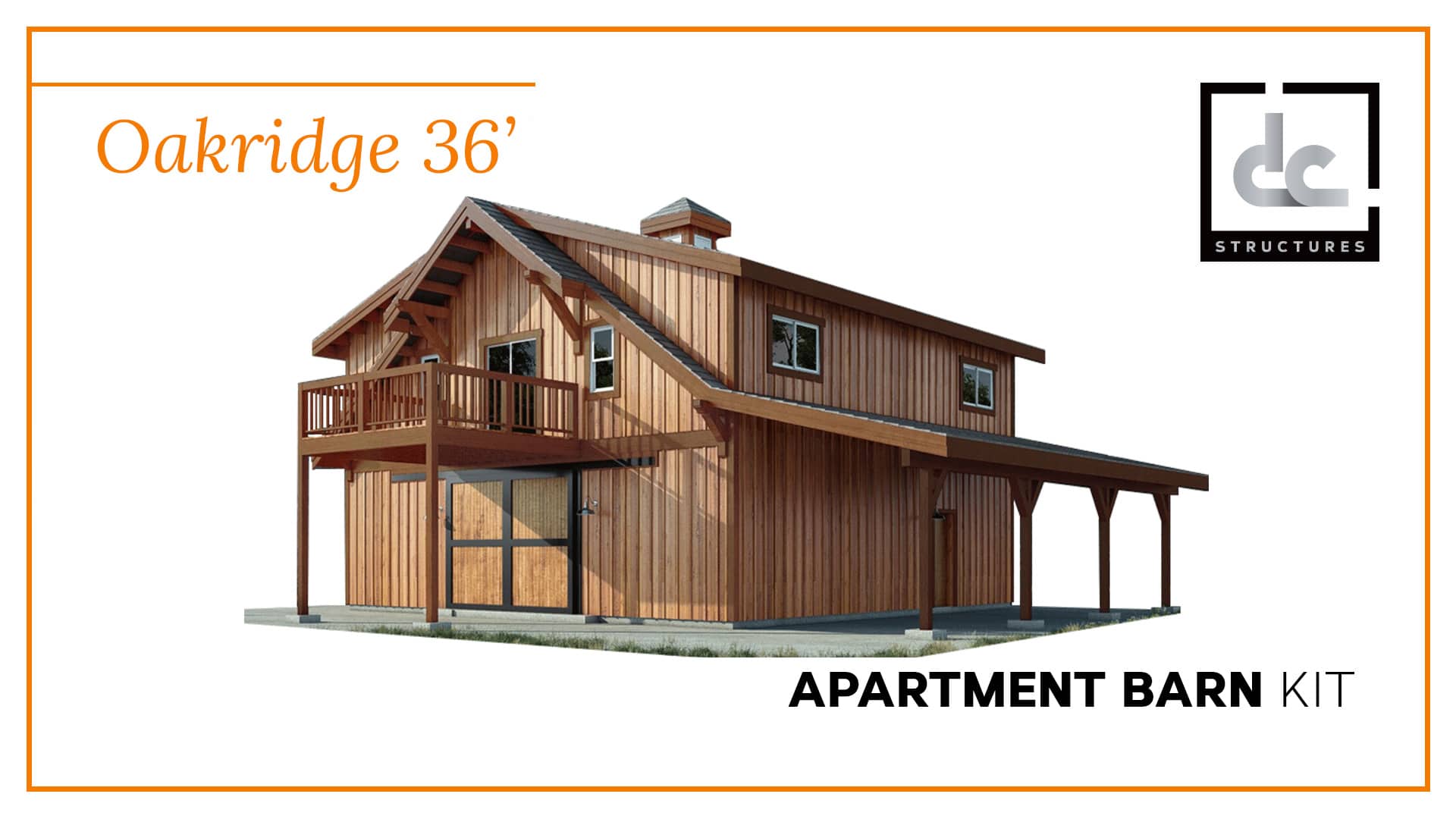 Oakridge Apartment Barn Kit 36 Home Dc Structures Starting Price