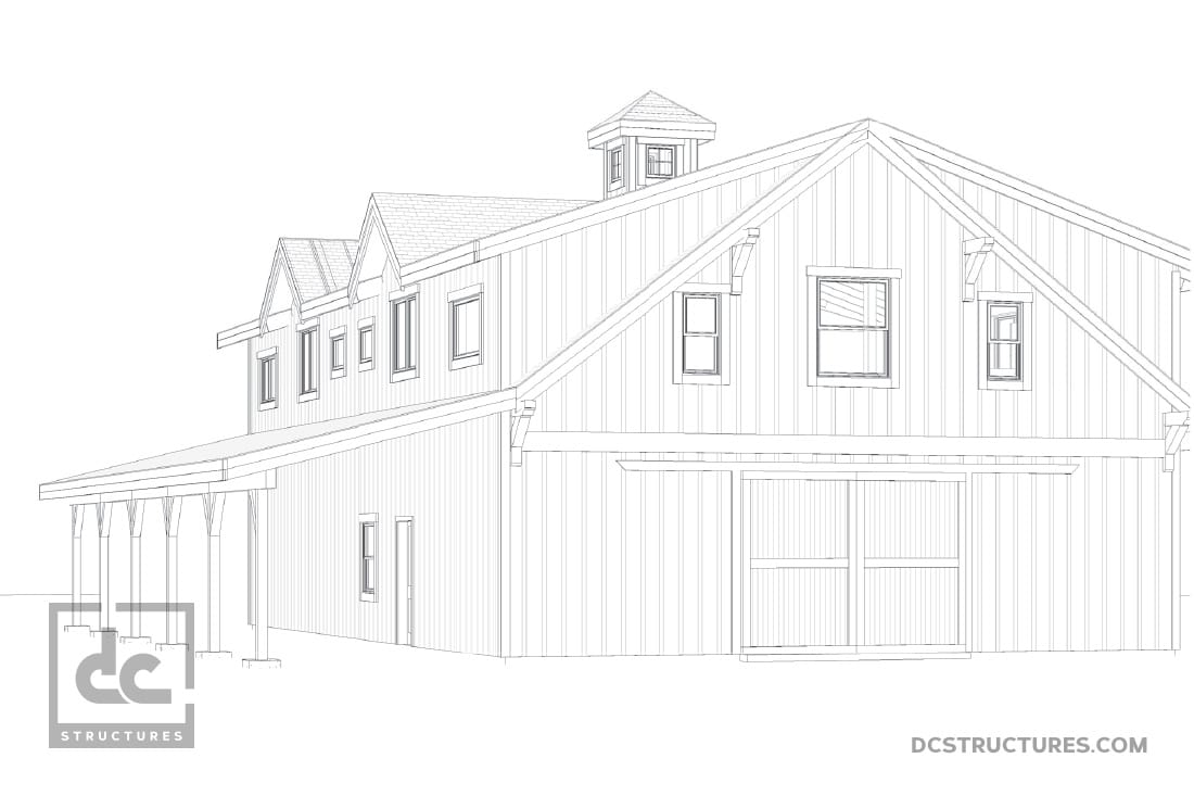 DC Structures Oakridge 60 Rendering Side View