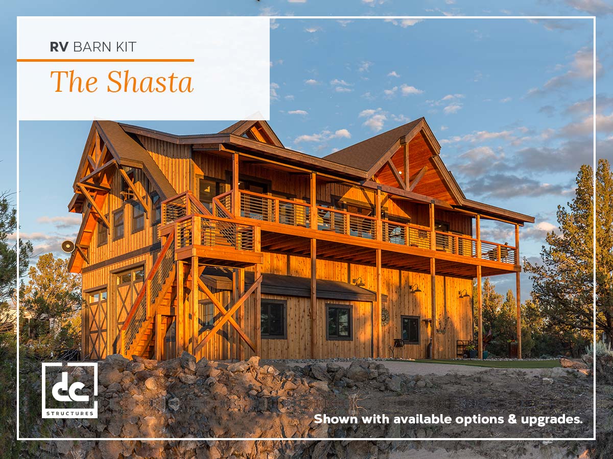 The Shasta Rv Barn Kit Rv Garage With Living Quarters