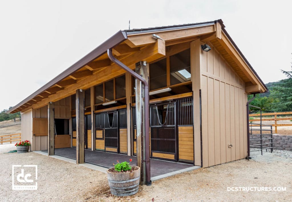 California Horse Barn Kits - DC Structures