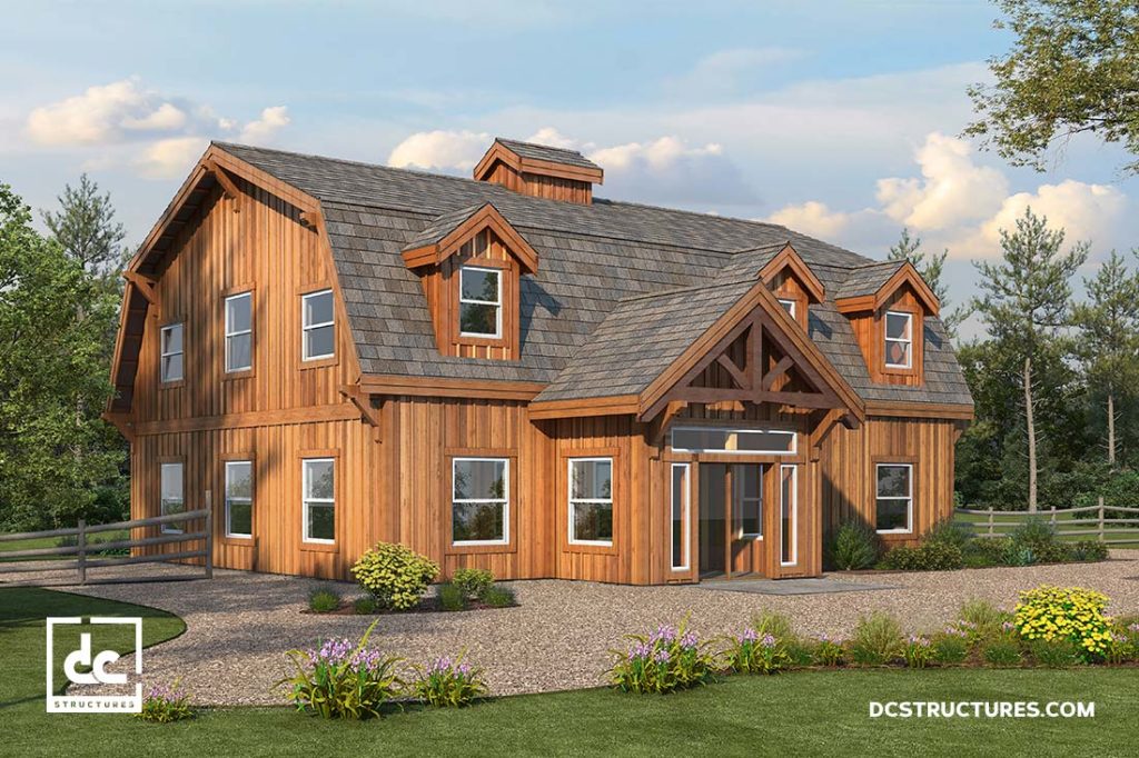 The Alberta Barn  Home Kit 3 Bedroom Gambrel  Barn  Home 