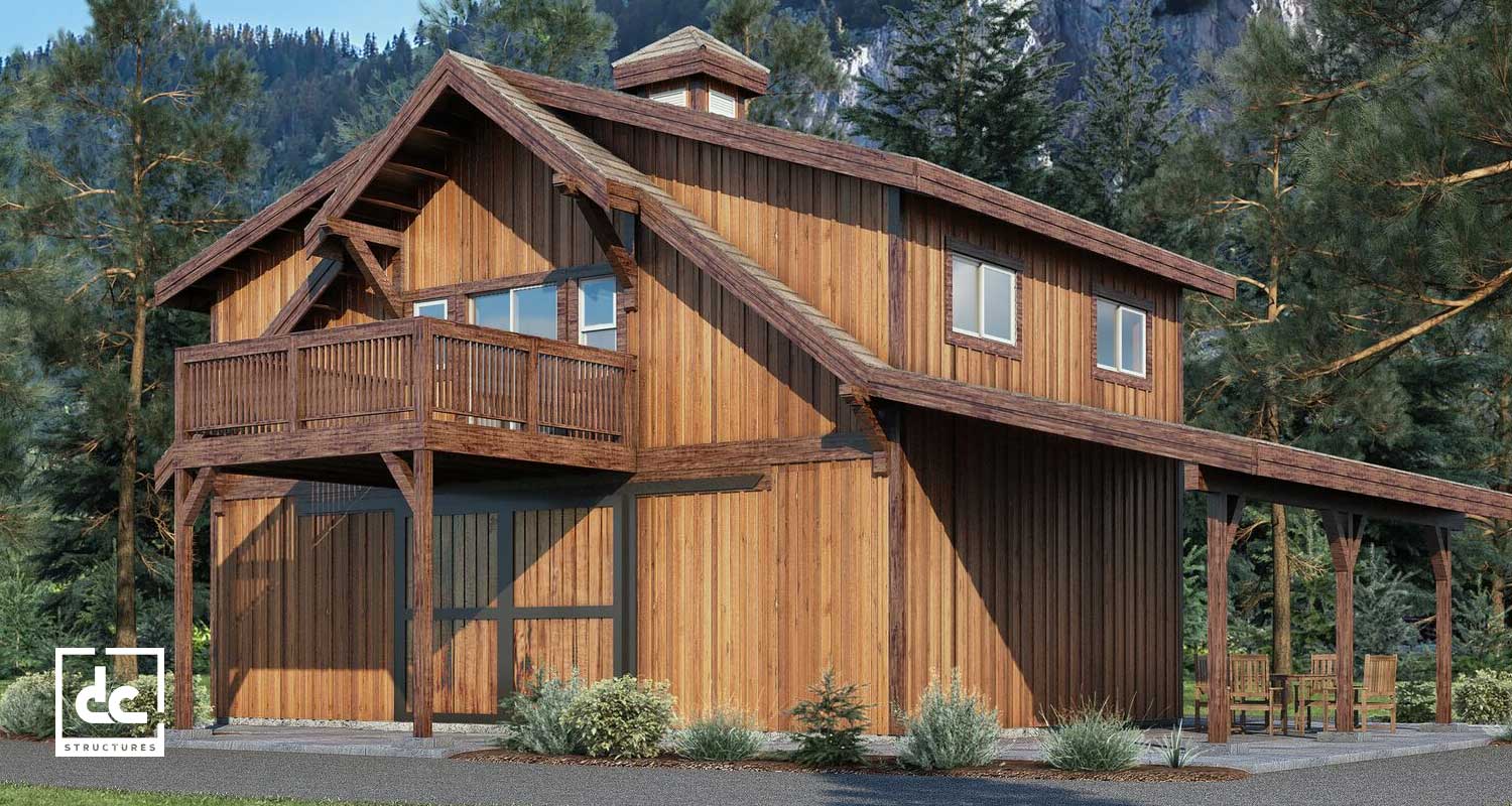 Oakridge Apartment Barn Kit 24 Home Dc Structures The Oakridge 24 Apartment Barn Kit