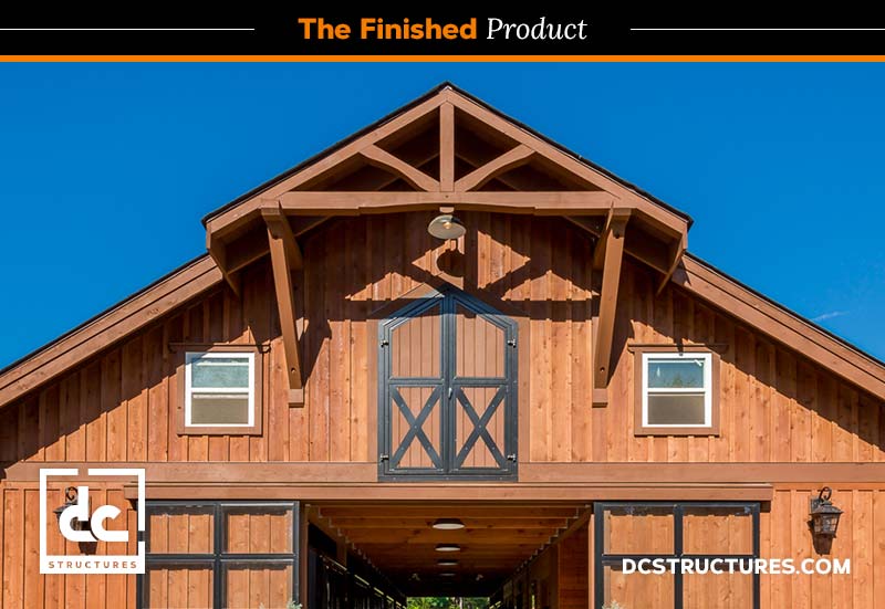 When Horse Barn Kits Come To Life Dc Structures Blog