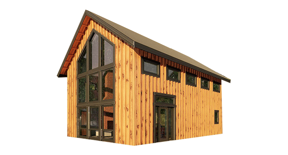 The Stillwater Barn Home Kit Lofted Barn Style Home Dc Structures