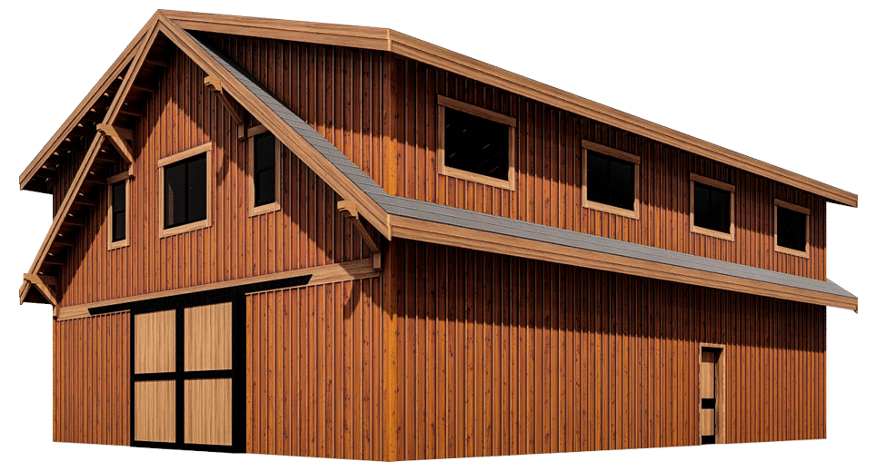 Pineridge Apartment Barn Kit Wood Barn Home Kit Dc Structures