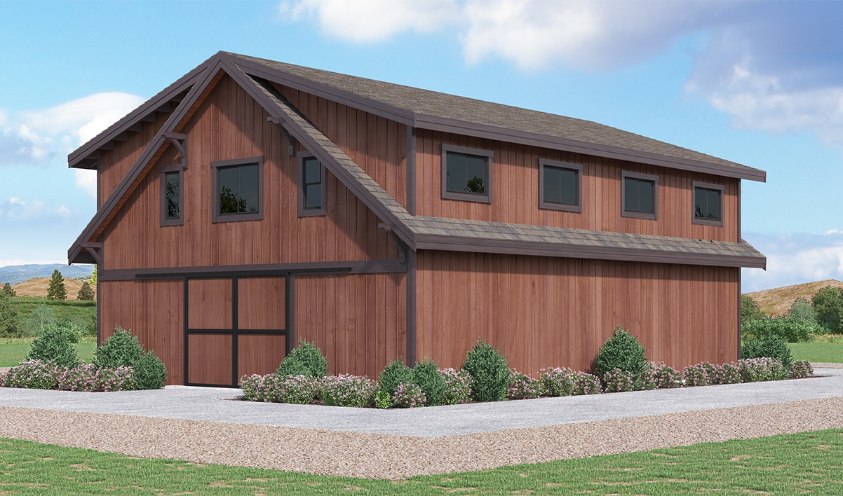 Custom Building Design Information Package American Barn Style Home