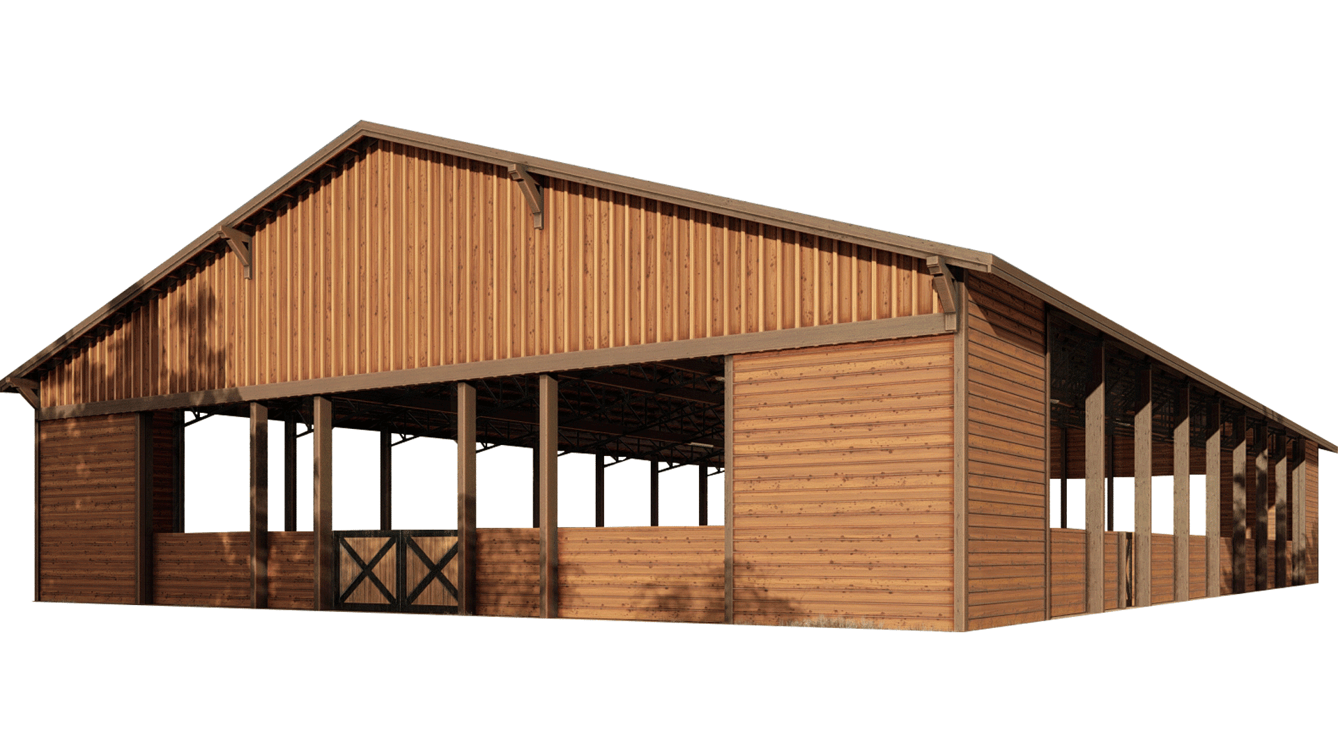 Prairie Arena Kit Covered Riding Arena Kit DC Structures