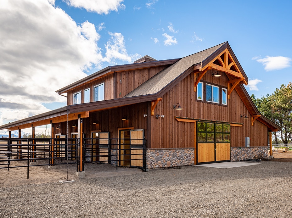 Bend, Oregon Horse Barn Kit - DC Structures