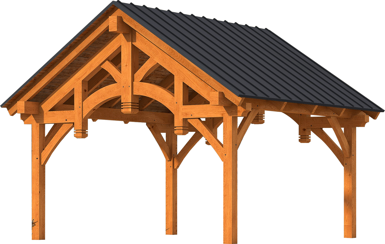 Hammerbeam Truss Pavilion Kit - Timber Frame Pavilion - DC ... on Timber Frame Pavilion Kits Prices id=83709