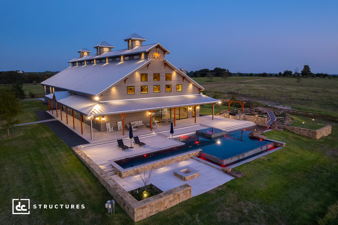 Texas Custom Home & Car Barn