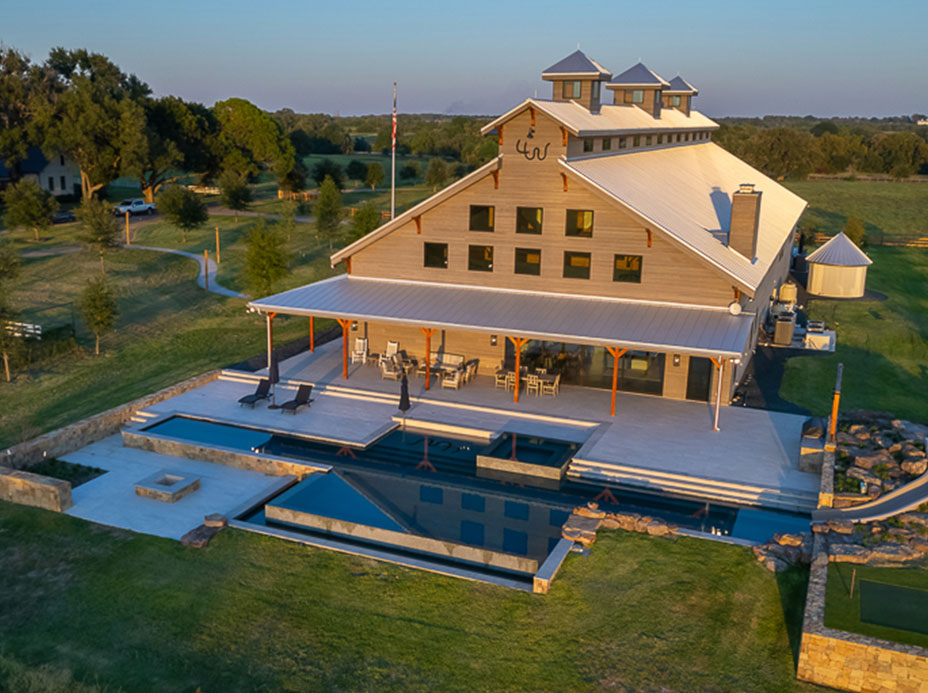 Texas Custom Home & Car Barn