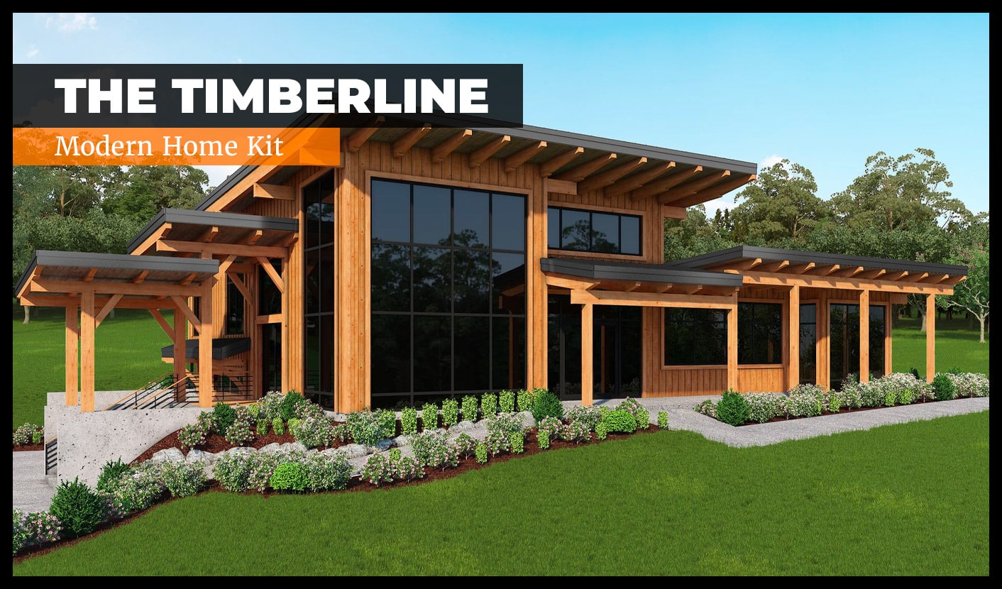 The Thielsen Timber Framed Home Kit - Modern Home Design - DC