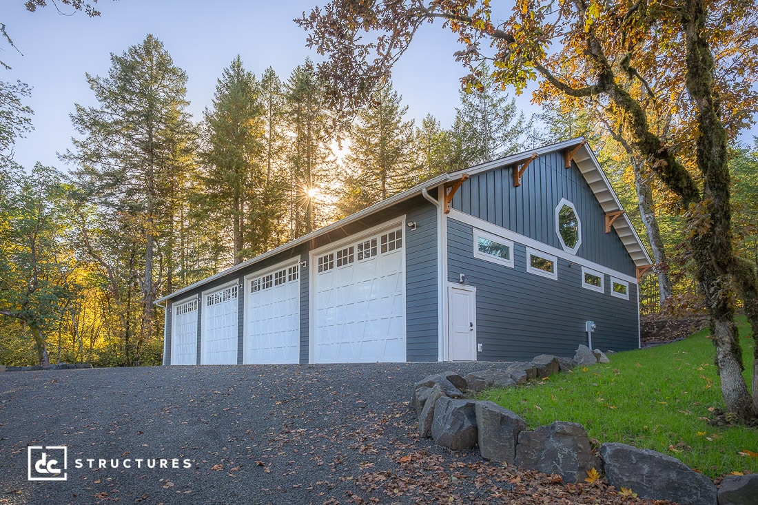 Corvallis Four-Car Garage