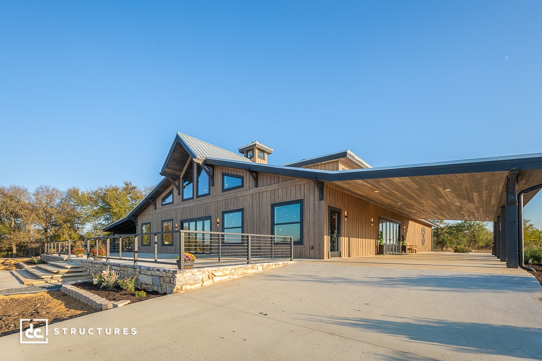 A building with a roof.
